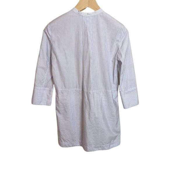 Vince Striped Tunic Popover Blouse - Picture 4 of 5